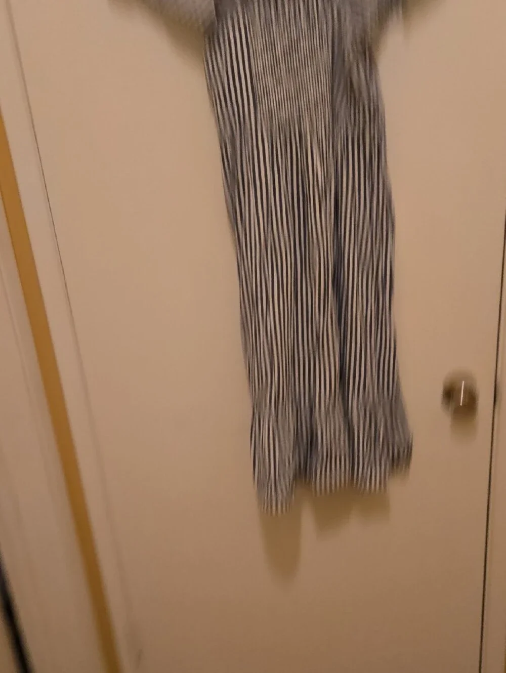 Girl's Old Navy Blue and White Striped Off-Shoulder Tiered Dress.